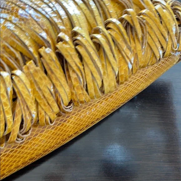 Yellow Fringe Handbag